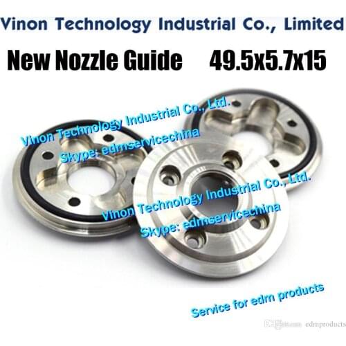 Edm Nozzle Guide (New type) 49.5x5.7x15mm for water nozzle, Upper Water Nozzle Holder NOZZLE BASE for Sodic AQ,AG,AD wire-cut