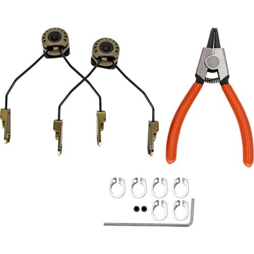 MSA SORDIN Tactical Headset Bracket ARC Rail Adapter, Sordin Helmet Headphone Accessories
