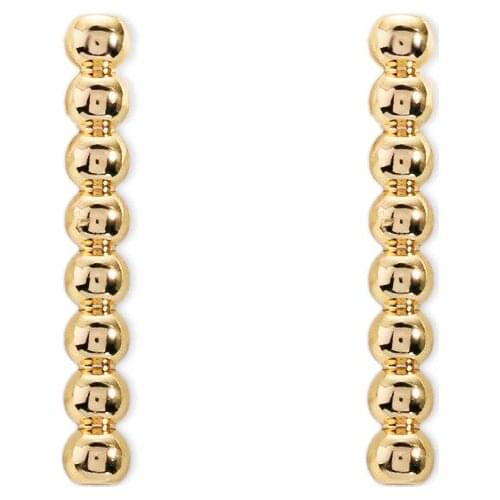 Fashion Minimalist Long Earring Gold Color Simple Tassel Multiple Round Statement Earrings Women Korea Ear Line Jewelry Gift