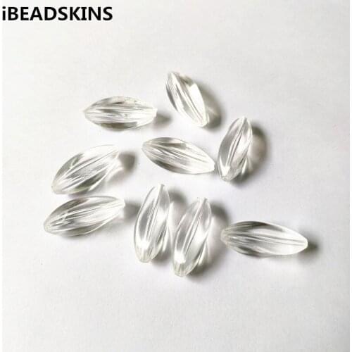 New arrival! 29x11mm 220pcs Clear acrylic Long twist shape beads for Necklace,Earrings parts,hand Made Jewelry DIY