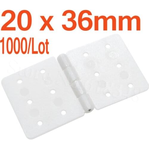 Wholesale 1000pcs/Lot Nylon Pinned Hinge 20x36 RC Airplanes Parts Electric Model Plane Aeromodelling Flymodel FM12-202