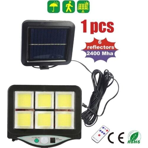 Seperable Powerful Solar Light Outdoor Motion Sensor Waterproof Garden LED Solar wall Lamp Spotlights remote For Path Street ind