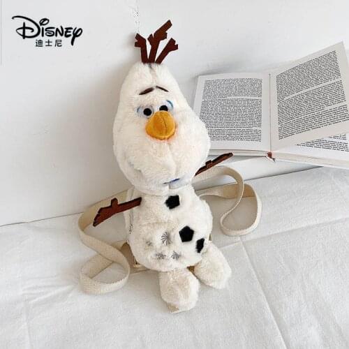 Disney Frozen Plush Backpack for Children Olaf Plush Bag Toddler Kids School Bag Plush Doll Anime Cartoon Casual Girls Backpack