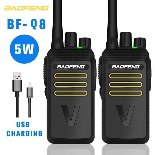 2PCS baofeng BF-Q8 Walkie Talkie bf888S Portable CB Ham Amateur Two Way Radio 5W UHF 400-470MHz 10KM Long Range FM Transceiver