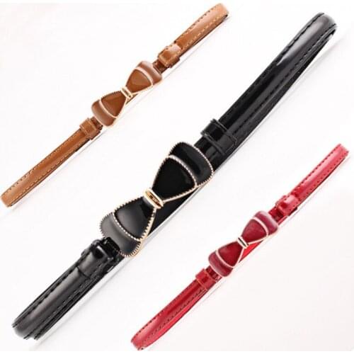 New Summer Pu Leather Thin Belts for women dress female Candy Colored Adjustable Belt For Womans Straps cinturon mujer Girdles