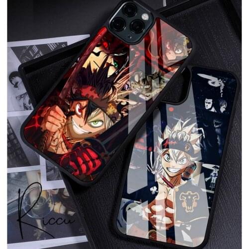 Anime Black Clover Phone Case Rubber for iPhone 12 11 Pro Max XS 8 7 6 6S Plus X 5S SE 2020 XR 12 Mini case