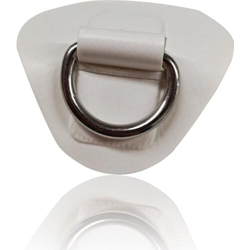 Surf 6Pcs Surfboard Dinghy Boat PVC Patch With Stainless Steel 316 D Ring Deck Rigging Sup Round Ring Pad