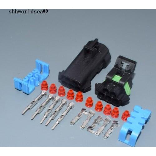 Shhworldsea 4 Pin 12146047 12092839 Automotive Oxygen Sensor Plug Waterproof Female Male Cable Sockets For BUICK Regal Cruze