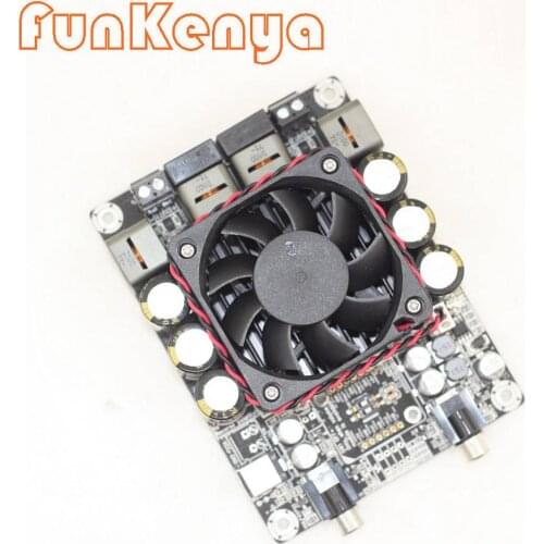 Stereo Dual Channel Power Amplifier Board 500W*2 Hifi Class D Digital Amplify Fan Venting STA516BE