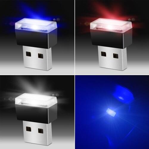 Car USB LED Atmosphere Lights Decorative Lamp for nissan qashqai juke mitsubishi asx lancer outlander mazda 3 6 cx-5 seat leon