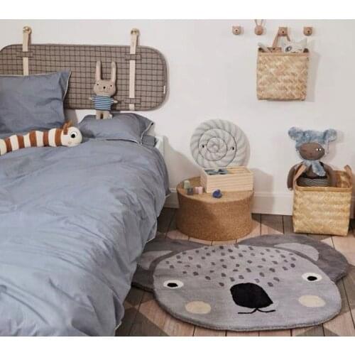 Koala Shape Baby Room Crawl Rugs Thicken Soft Comfortable Home Decor Blanket Water-absorption Non-slip Creative Cartoon Carpets