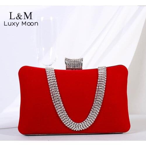 Vintage Clutch Evening Bag For Women Wedding Diamond Luxury Designer Bag Elegant Female Crystal Small Party Dinner Purse X493H