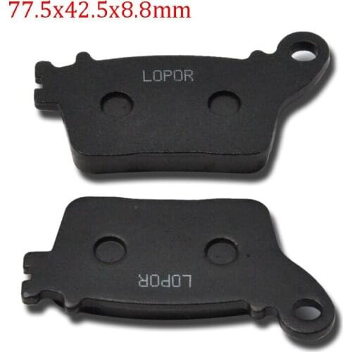 Motorcycle Rear Brake Pad for Yamaha YZF-R6 2017 YZF-R1 15-17 Suzuki GSX-R600 11-16 GSX-R700 11-16 GSX-R 09-17 Kawasaki ZX-6R