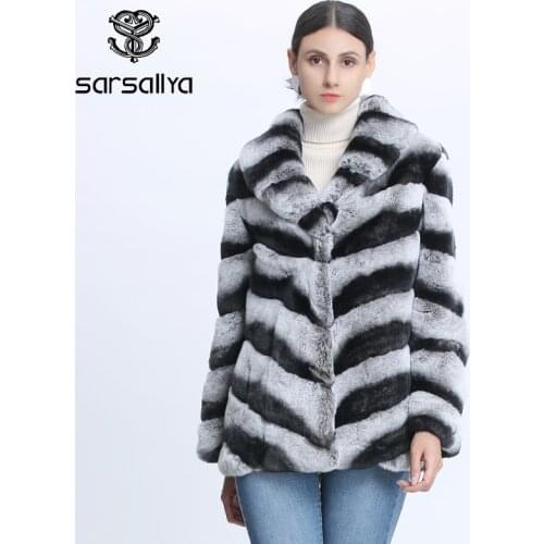 Real Rabbit Fur Coats Winter Natural Fur Jackets Women Rex Rabbit Fur Coat Thick Warm Female Genuine Clothes Vintage New Arrival