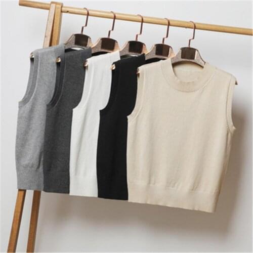 S-4XL Basic casual plus size spring Autumn Sweater vest Women sleeveless loose V-neck sleeveless Sweater female Jumpers pullover
