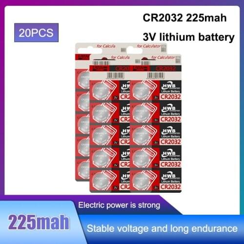 20pcs For maxell original 2032 battery cr2032 3v Button Cell Coin Lithium Batteries for Watch Computer Toy Remote Control