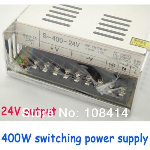 400W switching power supply 24v output with fans