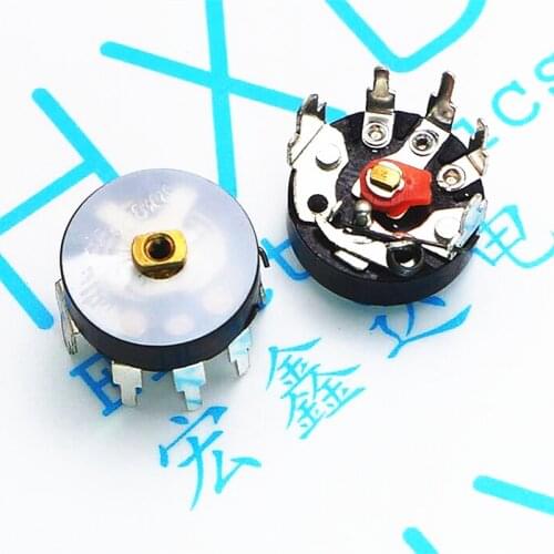 5PCS /LOT Bent feet RV12MM 10K RV12MM B103 B50KB10K with switch radio potentiometer amplifier