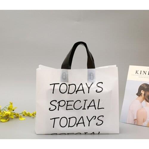 50Pcs/Lot Candy Cookie Bags Wedding Party Thanksgiving Day Gift Bag Plastic Biscuit Packaging Bag Handle Pouches Carry Out Pouch