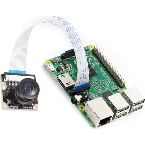 5MP 1080P HD Webcam Cable for Raspberry Pi 3 B/B+ 2 Zero Wide Angle 160 Degree Fisheye OV5647 Raspberry Pi Zero W Camera Module