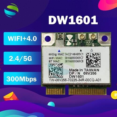 Wireless Adapter Card DW1601 QCA9005 8V256 WiGig 802.11AD 7Gbps Half Mini Wireless Card