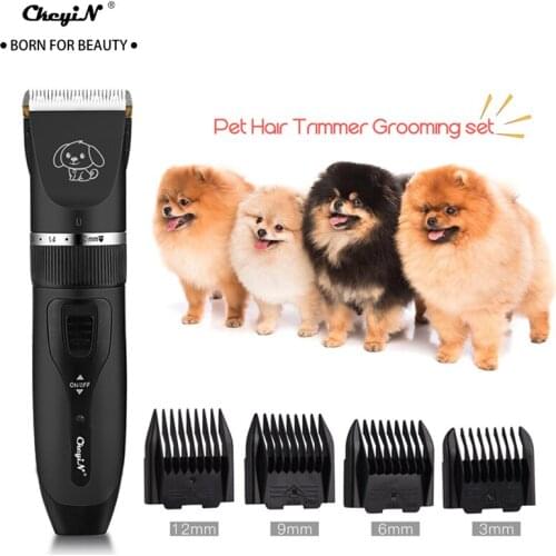 Professional Pet Dog Hair Trimmer Animal Grooming Clippers Cat Cutter Machine Shaver Electric Scissor Pets Nail Clipper Set 45