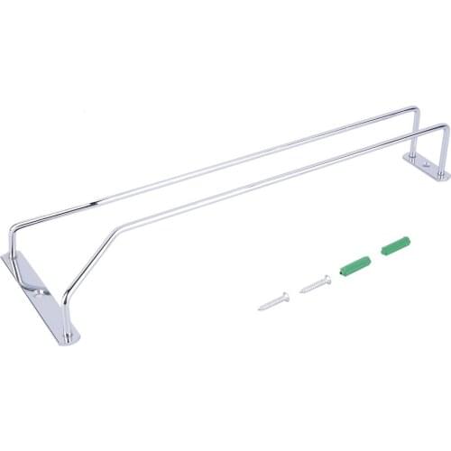 Stainless Steel Wine Rack Glass Holder Stemware Rack Under Cabinet Champagne Storage Organizer For Household Home Bar