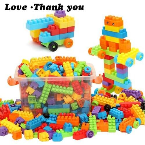 Childrens building blocks particles assembled plastic boys and girls 1-10 years old toys