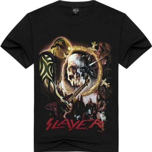 2018 hot sale Slayer band Men/women t-shirt the slayer Speed Metal t shirt men tshirt punk clothing summer streetwear