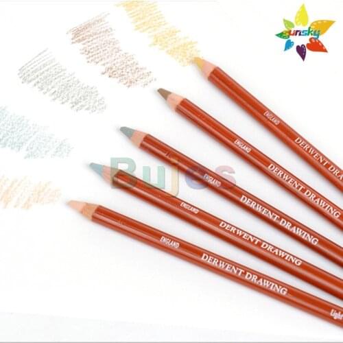 Derwent Drawing Pencils,The fur and feather pencil,Ideal for loose, expressive tonal drawings,Available in a variety of colors