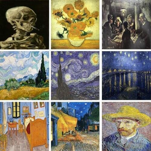 World Famous Painting Vincent Willem van Gogh 5D DIY Diamond Painting Full Square Diamond Embroidery Mosaic Home Decor Hot Sale