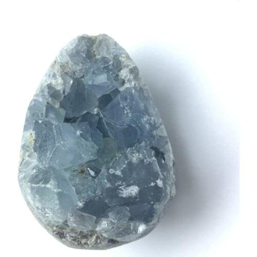 Wholesale crystal gemstone minerals specimen natural blue celestite cluster geode for home decoration