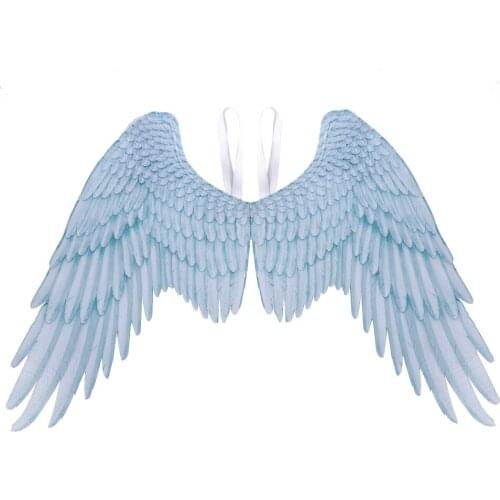 Angel Wings Halloween Party Cosplay Prop White Black Bird Wing Costume Men Female Fancy Dress Cutomes Adult Large Size Foldable