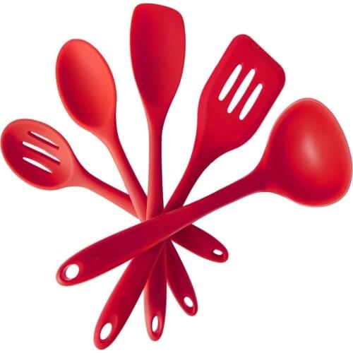 5 Piece Silicone Spatula Set Non-Stick Heat-Resistant Spatulas Turner for Cooking Baking Mixing Baking Tools
