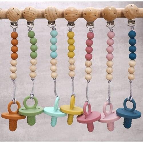 New Arrival BPA Free 100% Food Grade Portable Premium Reusable Anti-Bacterial Weaning Silicone Pacifer&clips Dummy