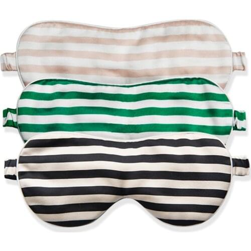 Natural Silk EyeMask Shade Patch Comfortable Strip Real 19Momme Mulberry Silk Eye mask Blindfolds Women Men Travel Rest