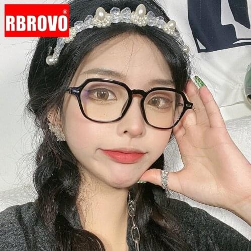 RBROVO 2021 New Retro Glasses Frame Women Polygon Anti-blue Light Glasses Women/Men Luxury Designer Eye Glasses Frames for Men