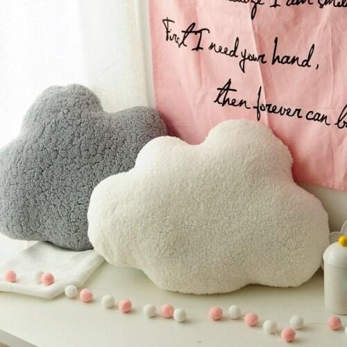 Cute Cloud Shaped Pillow Cushion Stuffed Plush Toy Bedding Sofa Home Decoration Kawaii Christmas Gift for Girl