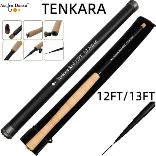Fly Fishing Rod 12/13 FT Tenkara Rod 30 T carbon Fiber Telescopic fly fishing Rod 7:3 Action fast fishing reel