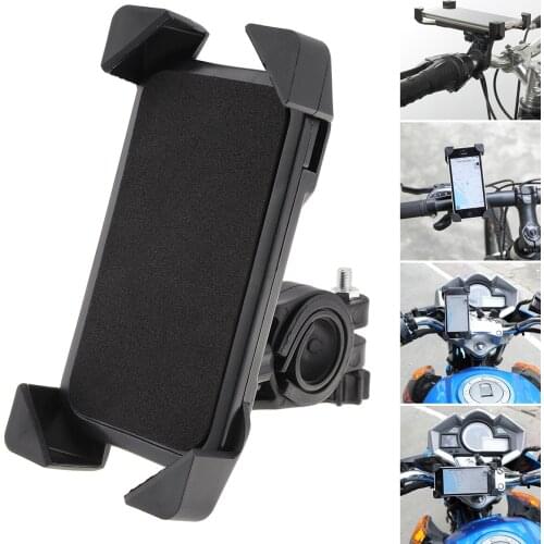 Universal Car Bracket Mobile Phone Navigation Fixed Bracket Bicycle Motorcycle Accessories with Sponge Pad for 3.5-7 Inch Phones