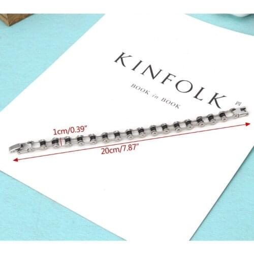 Y166 High Quality Classic Stainless Steel Biker Motorcycle Chain Men Bracelet Jewelry