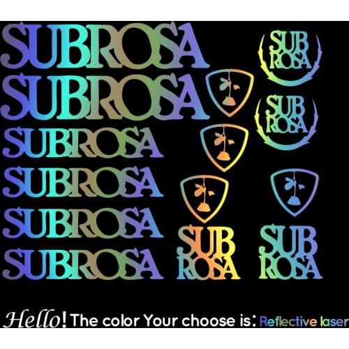 1 set subrosa Frame sticker Bike Stickers Bike Decals Frame Stickers Bicycle Decals Stickers Set MTB DH Road Bumper