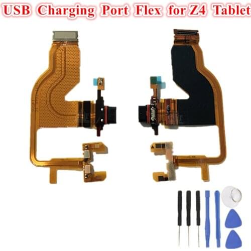 1Pcs Original New USB Charging Port Board for Sony Xperia Tablet Z4 SGP771 SGP712 Dock Connector Flex Cable Replacement Parts