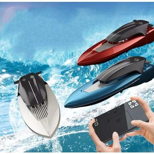 2.4G RC Boats Speed Racing Boat Motor Remote Control Boats For Kids Adult Racing Boat With Light Water RC Boats Fishing Boat Toy