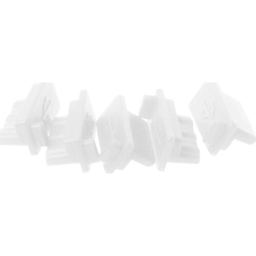 5PCS USB Dust Plug Charger Port Cover Cap Female Jack Interface Universal Silicone Dustproof Protector Tablet PC Notebook Laptop