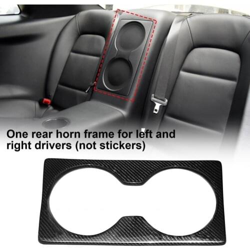 Audio Panel Frame Cover Precise Fine Workmanship Black Carbon Fiber Car Rear Audio Panel Trim for Nissan GT-R35 2008-2016