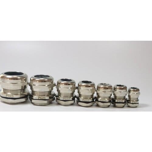 Freeshipping 1 Pcs Stainless Steel PG42 PG48 PG63 Waterproof Connector Cable Glands