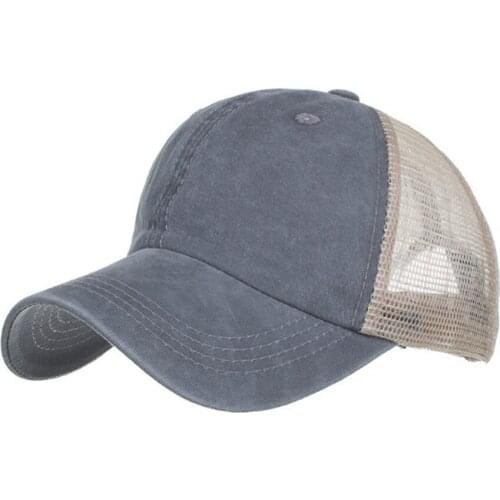 Clape Unisex Cap Casual Plain Mesh Baseball Cap Adjustable Snapback Hats For Women Men Hip Hop Trucker Cap Hip Hop Dad Mesh Hat