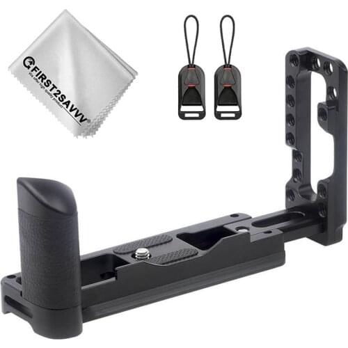 Quick Release L Plate Bracket Holder Hand Grip for Fuji Fujifilm X100V Camera, Benro Arca Swiss Tripod Head