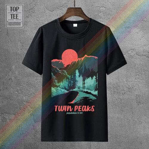 Twin Peaks Population Black T Shirt Tee Shirt Xs 2Xl